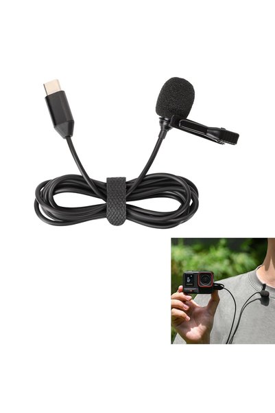JOYZZZ Lavalier Microphone, Clip-On Lapel Mic with Type-C Interface, Professi...