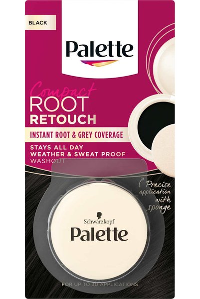 Palette Root Retouch corector pentru acoperirea firelor cărunte de păr Negru,...