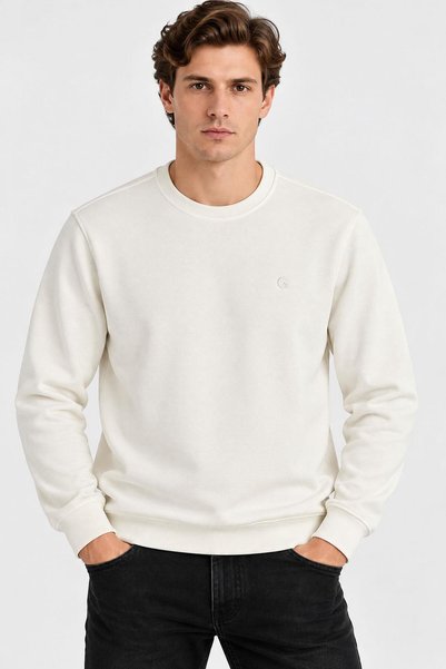 CLASSİCS MEN Ανδρικό φούτερ Guesto με λαιμόκοψη Crew Neck και στενή εφαρμογή ...