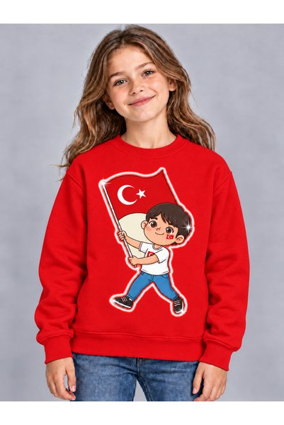 VODEXA 29 October Feast Themed Crew Neck Sweatshirt 3 Thread Raster Printed W...