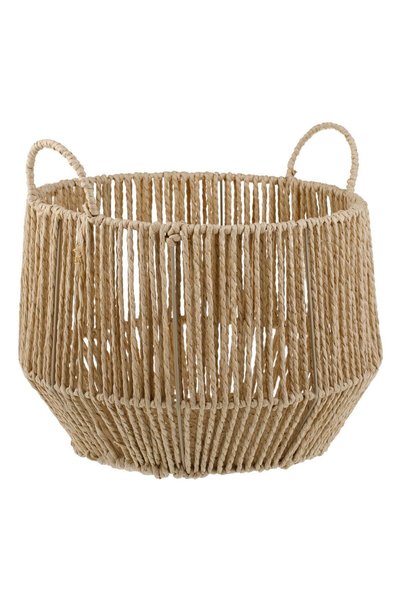OEM Cos din Sfoara Naturala cu Model Impletit pentru Bauturi Ø32x22cm