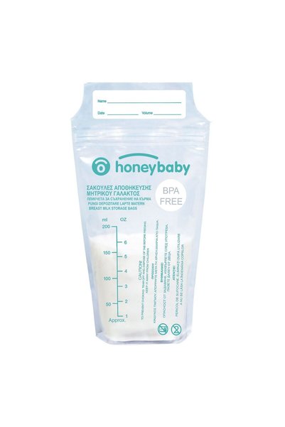 OEM Pungi Depozitare Lapte Matern Honey Baby 200ml - 15buc