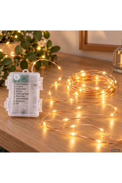 OEM Instalatie de Lumini Fairy Lights cu 100 LED-uri pe Fir de Cupru Lumina A...