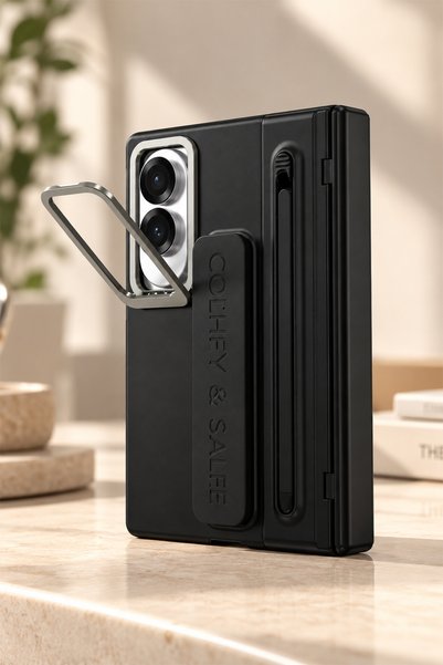 bbtech Samsung Galaxy Z Fold 8 ile Uyumlu MagSafe Manyetik Özellikli Entegre Kalem ve Ekran Koruyuculu Premium Kılıf