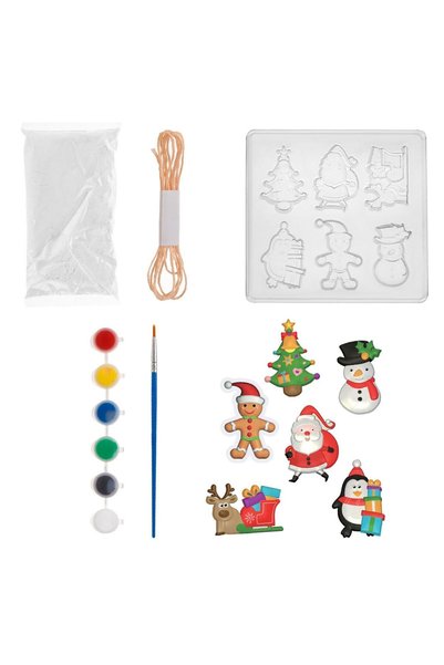 OEM Creative Set of Plaster Christmas Ornaments