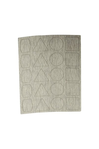 OEM Abrasive sheets with different shapes, grit 400, pack of 3, for Proxxon M...