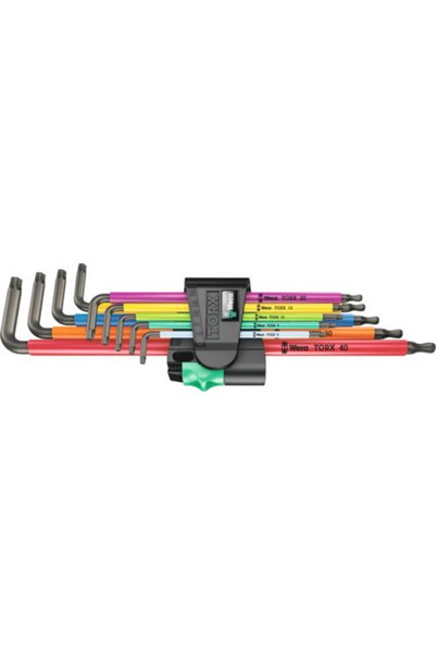 wera Set chei tip L Hex-Plus Multicolor 1,5-10mm, T8-T40, 9 piese