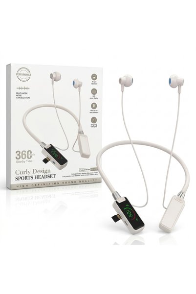 Generic Brand KL-111 Wireless Neckband Sports Headset With LED Battery Displa...