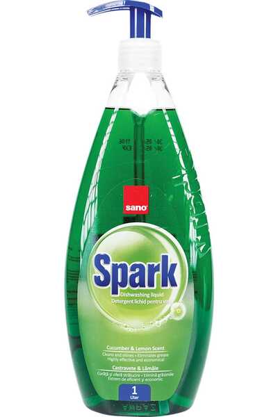 Sano Detergent de vase spark Castravete, 1 l
