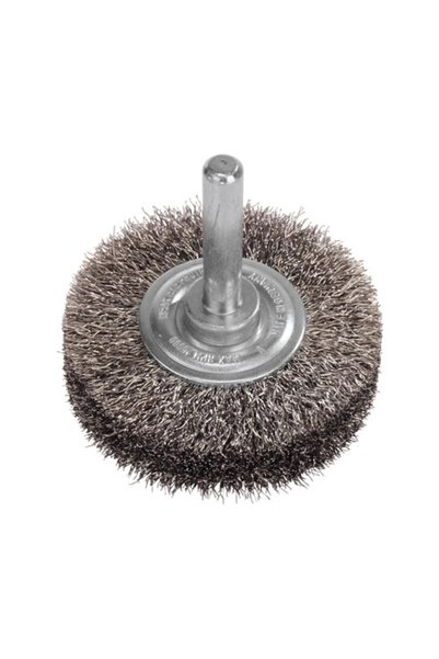 OEM Lessmann round wire brush Ø50mm, fine steel wire