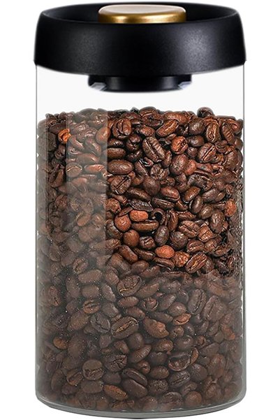 Nymmoata Glass Kitchen Storage Jars, Coffee Canisters with Airtight Lid Seal,...