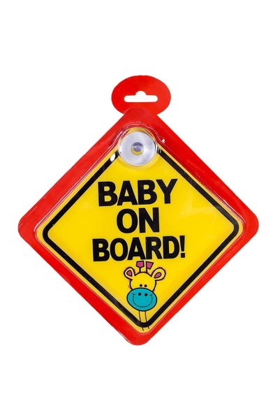 OEM Placuta Auto "Baby on Board" 22x22cm