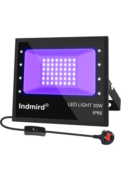 Generic ضوء أسود LED بالأشعة فوق البنفسجية، 30 واط 395 نانومتر، كشاف LED فوق ...