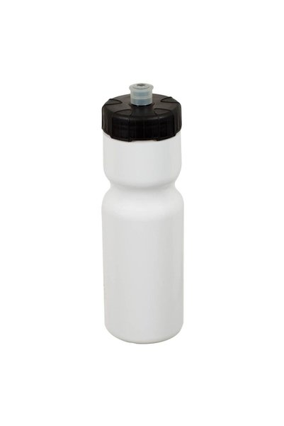 OEM Sticla Apa din Plastic Flip Top Squeezie Alba cu Capac Negru 650ml