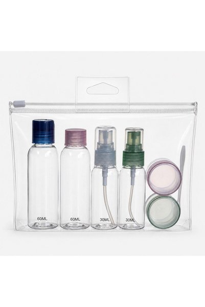 OEM Clear container set with spatula for travel - 7 piece