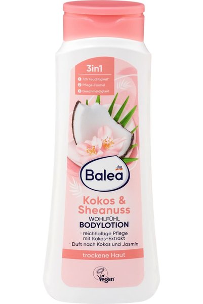 BALEA Loțiune de corp cu nucă de cocos și shea, 400 ml