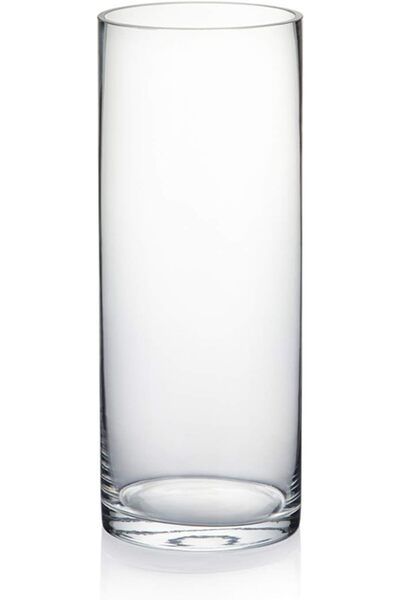 Generic Cylinder Vase, 4" W x 10" H, Floral Container, Flower Vases, Glass Ca...