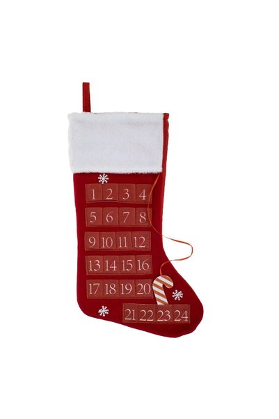 OEM Wall Calendar Christmas Boot Red White 45cm