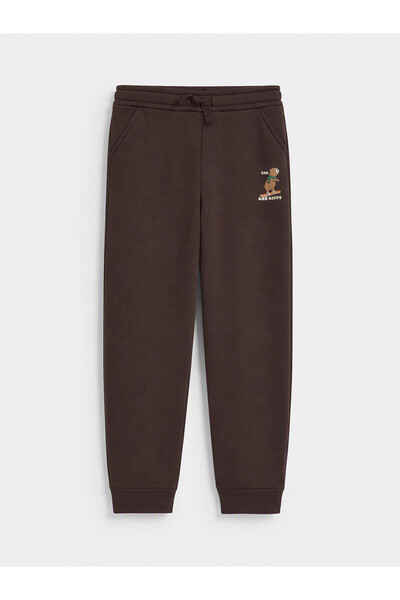 LC Waikiki Printed Boys' Thick Jogger Sweatpants
