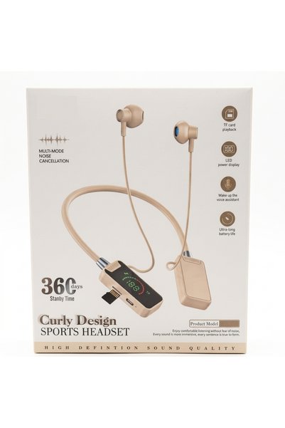 Generic Brand KL-111 Wireless Neckband Sports Headset With LED Battery Displa...