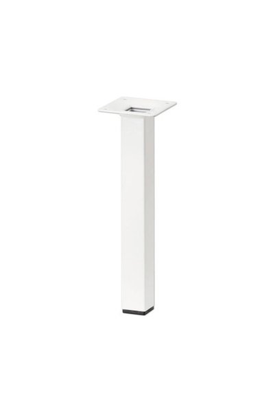 OEM Τετράγωνο πόδι επίπλων Tarrox 25x25x100 mm, λευκό