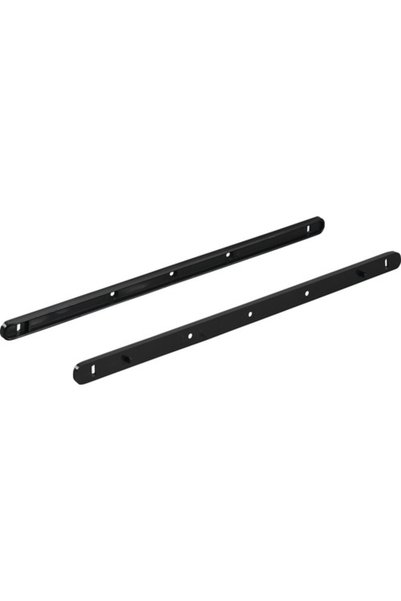 OEM Hettich μονόσινες οδηγοί 356x16x8 χιλ., μαύρο πλαστικό, 1 ζεύγος
