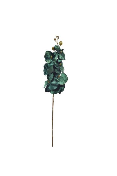 OEM Artificial Christmas Flower Green Orchid with Long Stem & Gilded Glitter ...