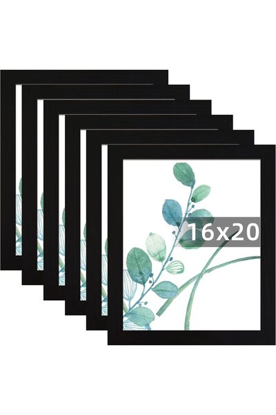 Generic إطار صور أسود مقاس 16×20، مجموعة من 6 قطع، لعرض الصور مقاس 16×20 بدون...