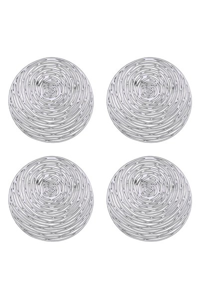 OEM Christmas Glass Holder PVC Silver Foil 10cm - 4pcs