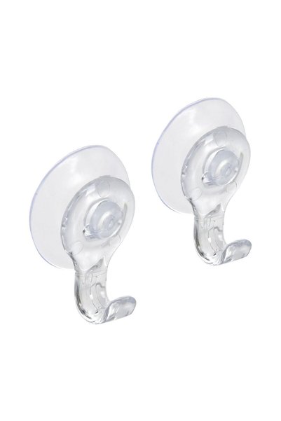 OEM Carlige Acrilice Transparente cu Ventuza - 2buc
