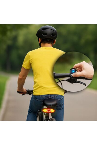 OEM Lumina de Siguranta Bicicleta cu Semnalizator 5 Moduri de Functionare USB...