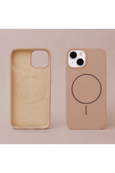 Inkora Husa Silicone Thin Mag pentru iPhone 17 6,3" Maro