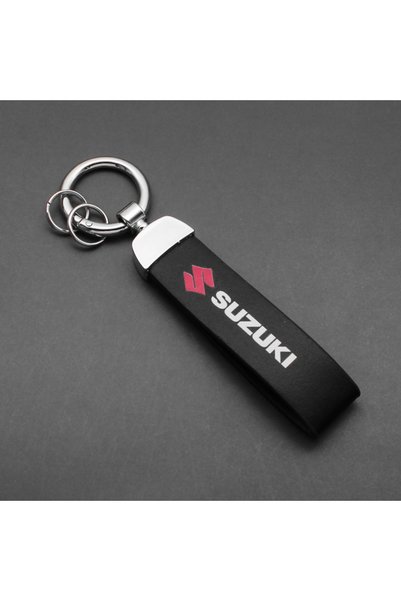 Suzuki سلسلة مفاتيح ثلاثية الأبعاد من المعدن/الجلد بشعار السيارة لسيارات سويف...