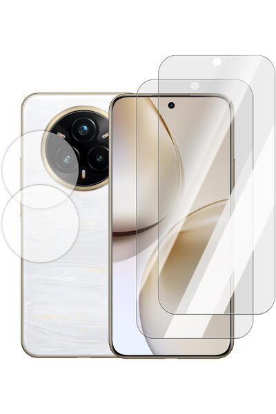 Generic 2+2 Pack Compatible with Realme 14 pro plus 5g Phone Tempered Glass S...