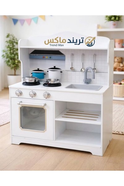 TREND MIX مطبخ الأطفال الخشبي التفاعلي – متعة الطبخ والابتكار