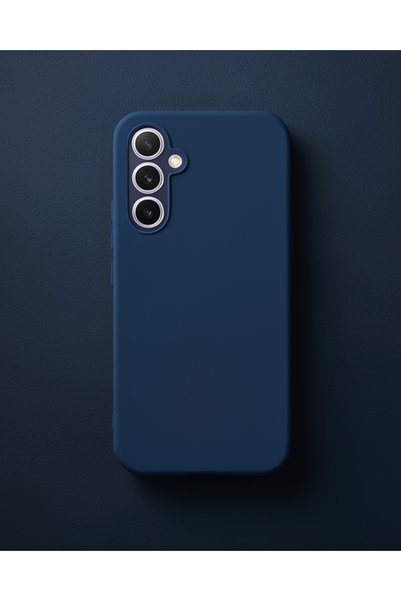 teknodayım Samsung Galaxy A54 5g Case First Silicone - Navy Blue