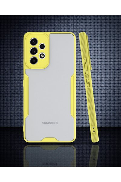 teknodayım Samsung Galaxy A33 5g Case Platinum Silicone - Yellow