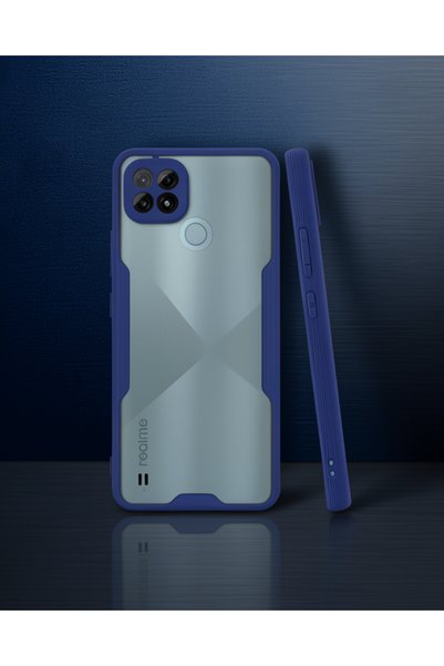 teknodayım Realme C21 Case Platinum Silicone - Navy Blue
