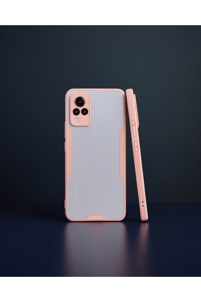 teknodayım Vivo V21 Case Platinum Silicone - Pink