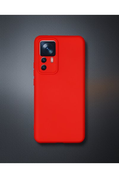 teknodayım Xiaomi Mi 12t Pro Case Nano Velvet Silicone - Red