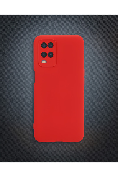 Generic Brand Oppo A54 4g Case Nano Velvet Silicone Inside - Red