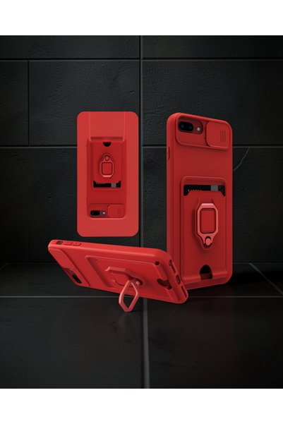 teknodayım Apple iPhone 7 Plus Case Zuma Silicone with Business Card Holder a...
