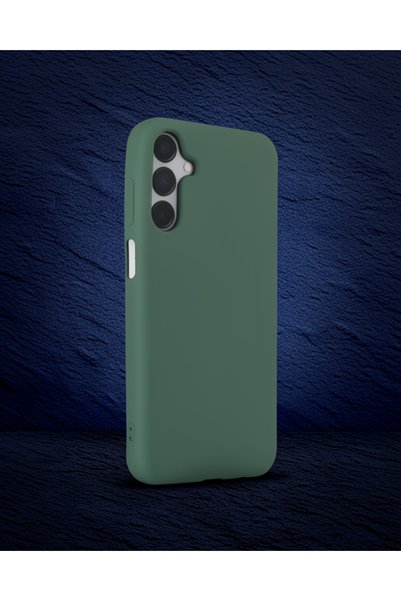 teknodayım Samsung Galaxy M15 Case First Silicone - Dark Green