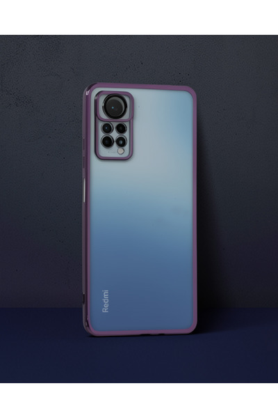Generic Brand Xiaomi Redmi Note 11 Pro Case Silicone with Razer Lens - Purple