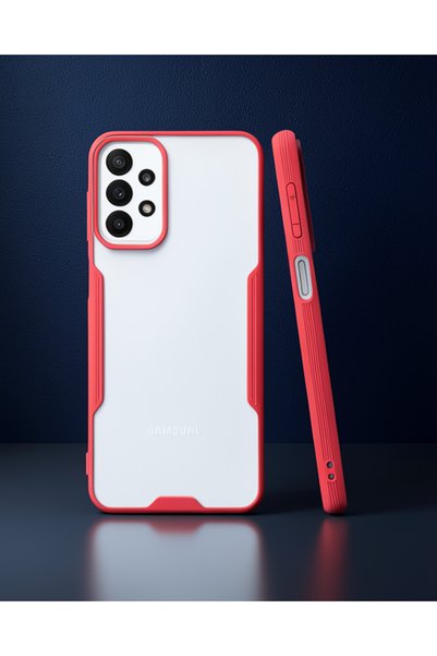 teknodayım Samsung Galaxy A23 4g Case Platinum Silicone - Red
