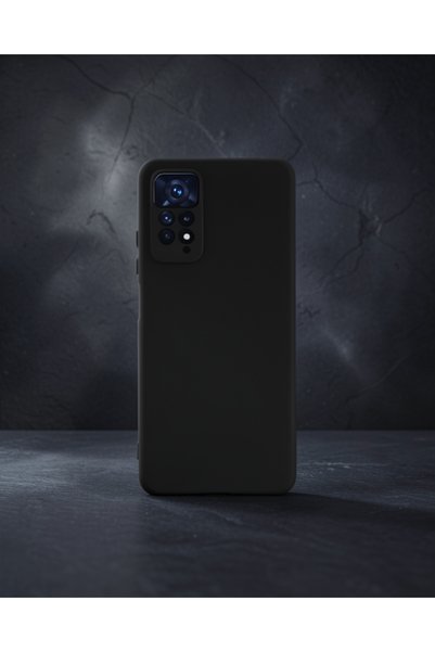 teknodayım Xiaomi Redmi Note 11 Case First Silicone - Black