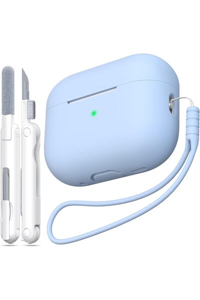 Generic غطاء حماية لسماعات AirPods Pro الجيل الثاني، غطاء سيليكون ناعم مقاوم ...