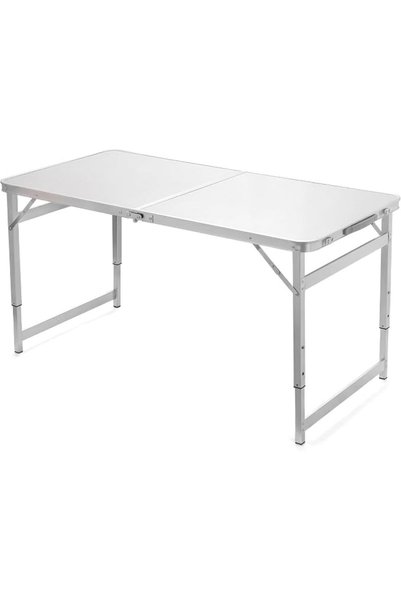 ZERIFAM Folding Table, Trestle Camping Table, Height Adjustable Aluminum Allo...