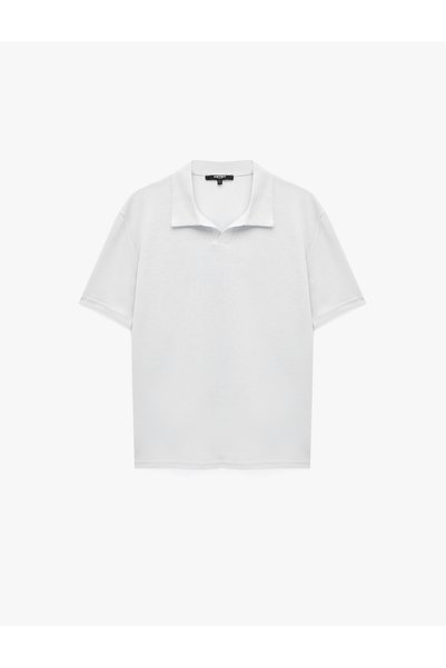 Koton Cotton Pique Fabric Regular Fit Short Sleeve Polo Collar T-Shirt