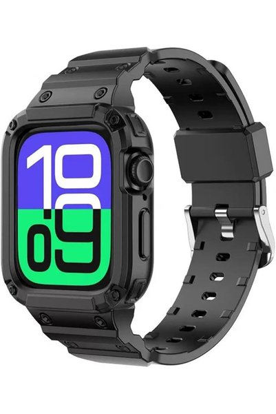GENERAL Zkius Bumper Case with Band for Apple Watch Bands 49/46/45/44/42/41/4...